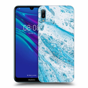 Picasee fekete szilikon tok az alábbi mobiltelefonokra Huawei Y6 2019 - Blue liquid