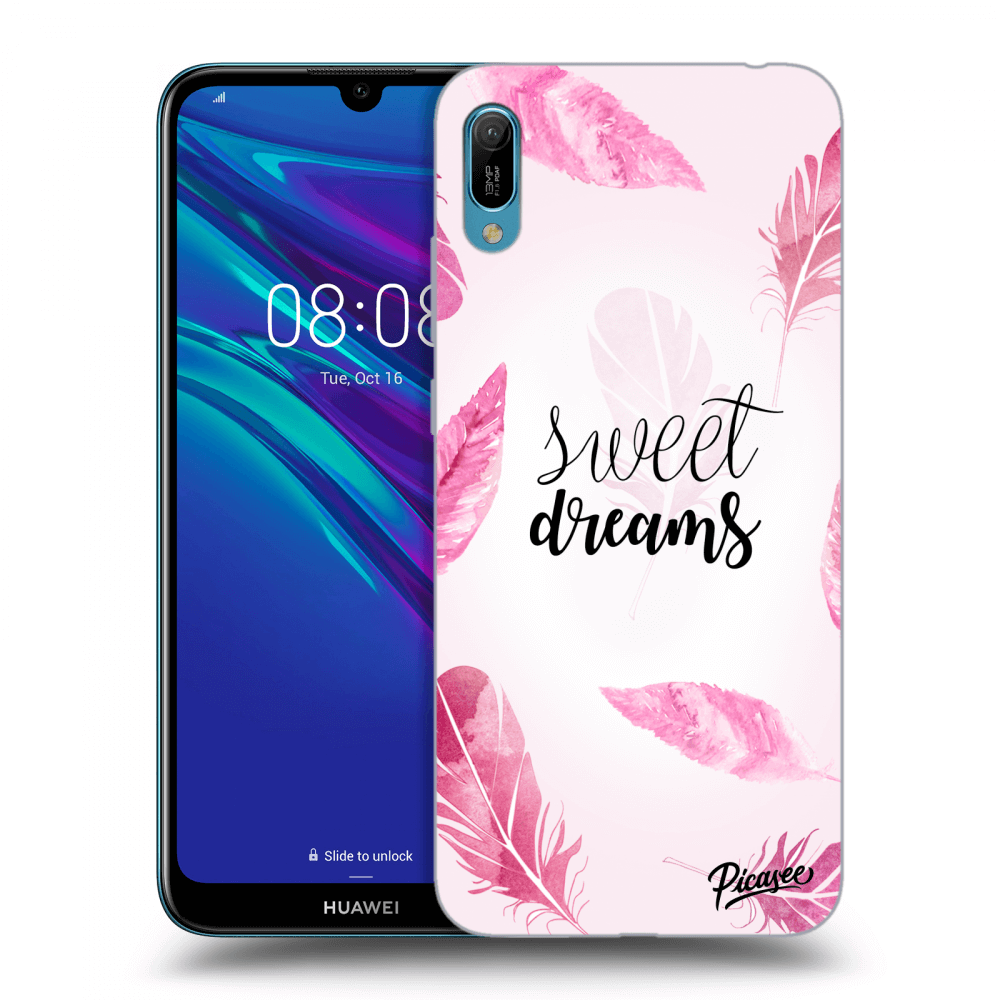 Picasee fekete szilikon tok az alábbi mobiltelefonokra Huawei Y6 2019 - Sweet dreams
