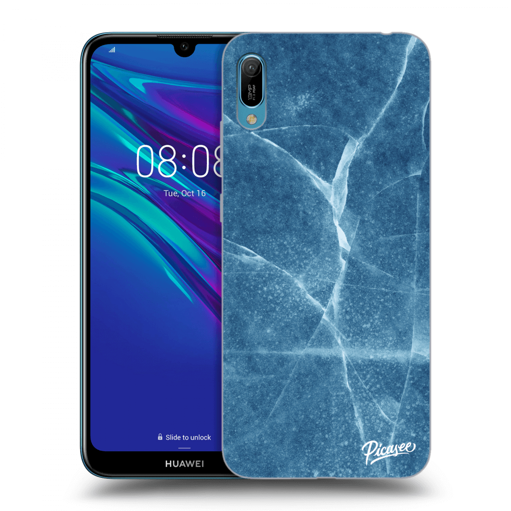 Picasee fekete szilikon tok az alábbi mobiltelefonokra Huawei Y6 2019 - Blue marble