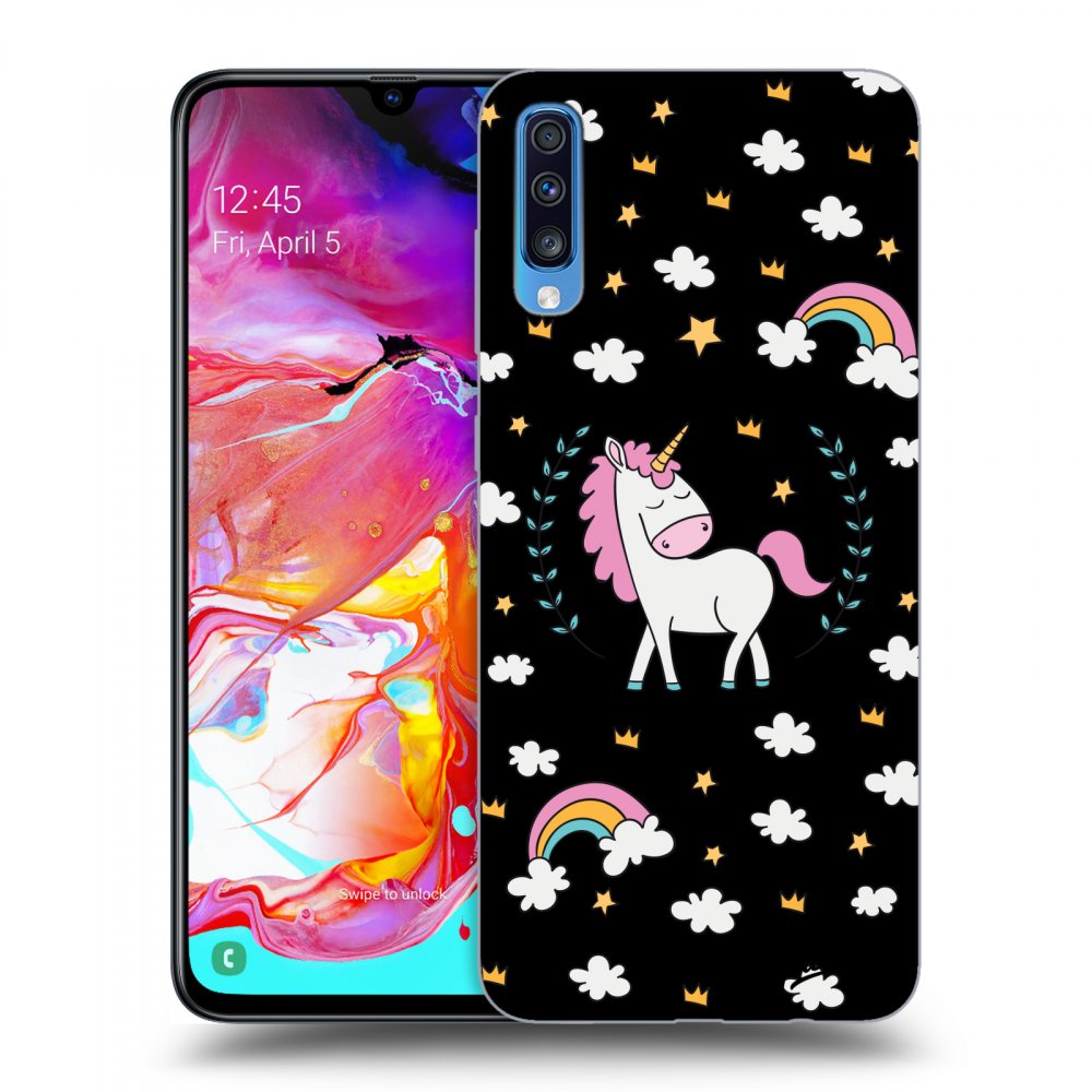 Picasee ULTIMATE CASE Samsung Galaxy A70 A705F - készülékre - Unicorn star heaven