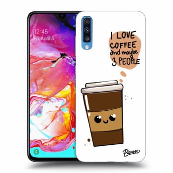 Szilikon tok erre a típusra Samsung Galaxy A70 A705F - Cute coffee