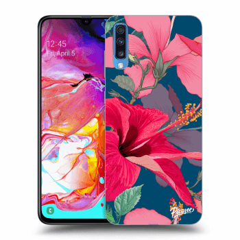 Szilikon tok erre a típusra Samsung Galaxy A70 A705F - Hibiscus