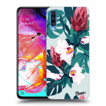 Szilikon tok erre a típusra Samsung Galaxy A70 A705F - Rhododendron