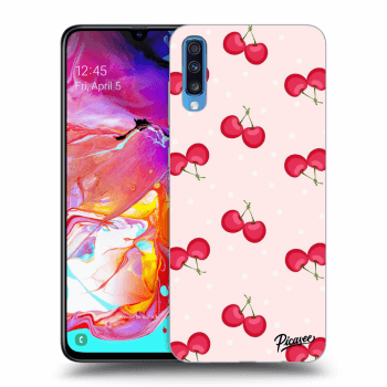 Szilikon tok erre a típusra Samsung Galaxy A70 A705F - Cherries