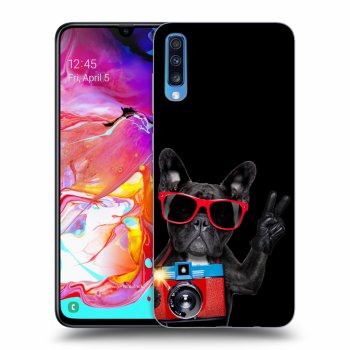 Szilikon tok erre a típusra Samsung Galaxy A70 A705F - French Bulldog