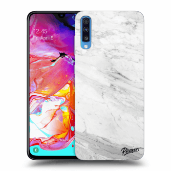 Picasee ULTIMATE CASE Samsung Galaxy A70 A705F - készülékre - White marble