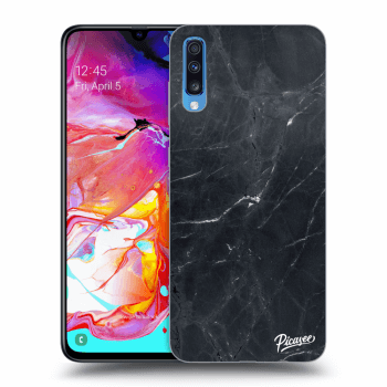 Szilikon tok erre a típusra Samsung Galaxy A70 A705F - Black marble