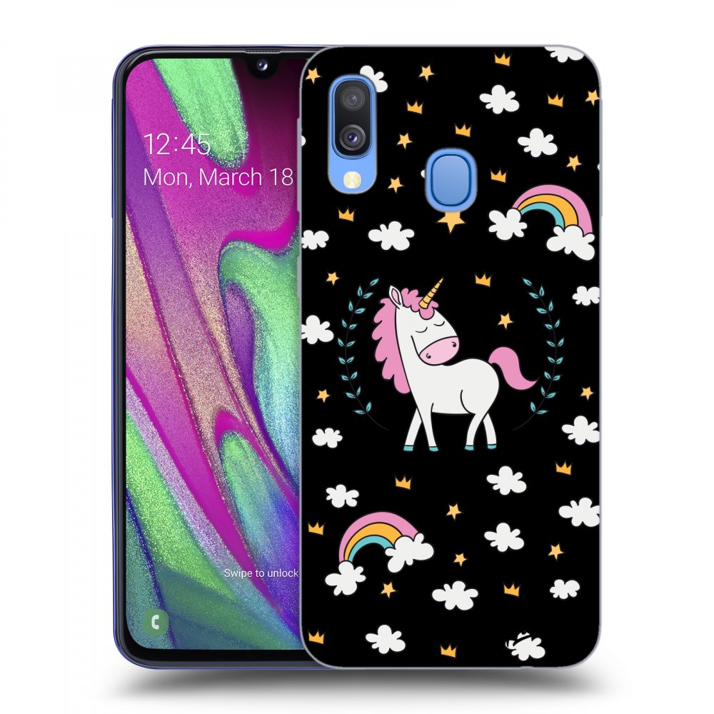 Picasee ULTIMATE CASE Samsung Galaxy A40 A405F - készülékre - Unicorn star heaven