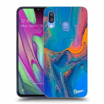 Szilikon tok erre a típusra Samsung Galaxy A40 A405F - Rainbow