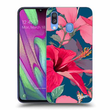 Szilikon tok erre a típusra Samsung Galaxy A40 A405F - Hibiscus