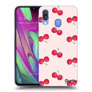 Szilikon tok erre a típusra Samsung Galaxy A40 A405F - Cherries
