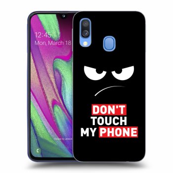 Szilikon tok erre a típusra Samsung Galaxy A40 A405F - Angry Eyes - Transparent