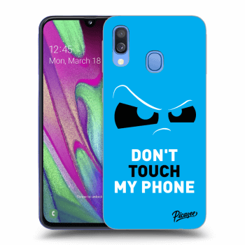 Szilikon tok erre a típusra Samsung Galaxy A40 A405F - Cloudy Eye - Blue