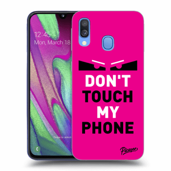 Szilikon tok erre a típusra Samsung Galaxy A40 A405F - Shadow Eye - Pink