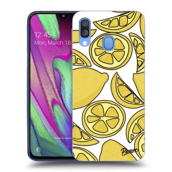 Szilikon tok erre a típusra Samsung Galaxy A40 A405F - Lemon