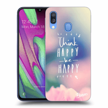 Szilikon tok erre a típusra Samsung Galaxy A40 A405F - Think happy be happy