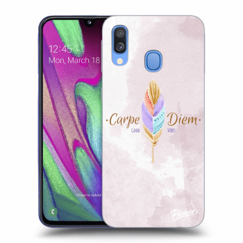 Szilikon tok erre a típusra Samsung Galaxy A40 A405F - Carpe Diem