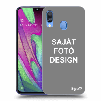 Szilikon tok erre a típusra Samsung Galaxy A40 A405F - Saját fotó/motívum