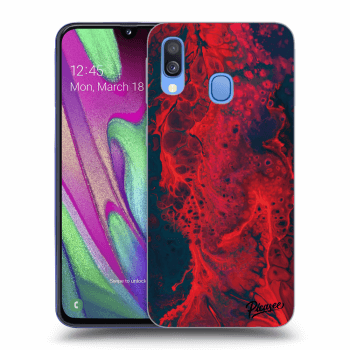 Szilikon tok erre a típusra Samsung Galaxy A40 A405F - Organic red