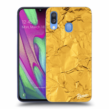 Szilikon tok erre a típusra Samsung Galaxy A40 A405F - Gold