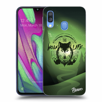 Szilikon tok erre a típusra Samsung Galaxy A40 A405F - Wolf life