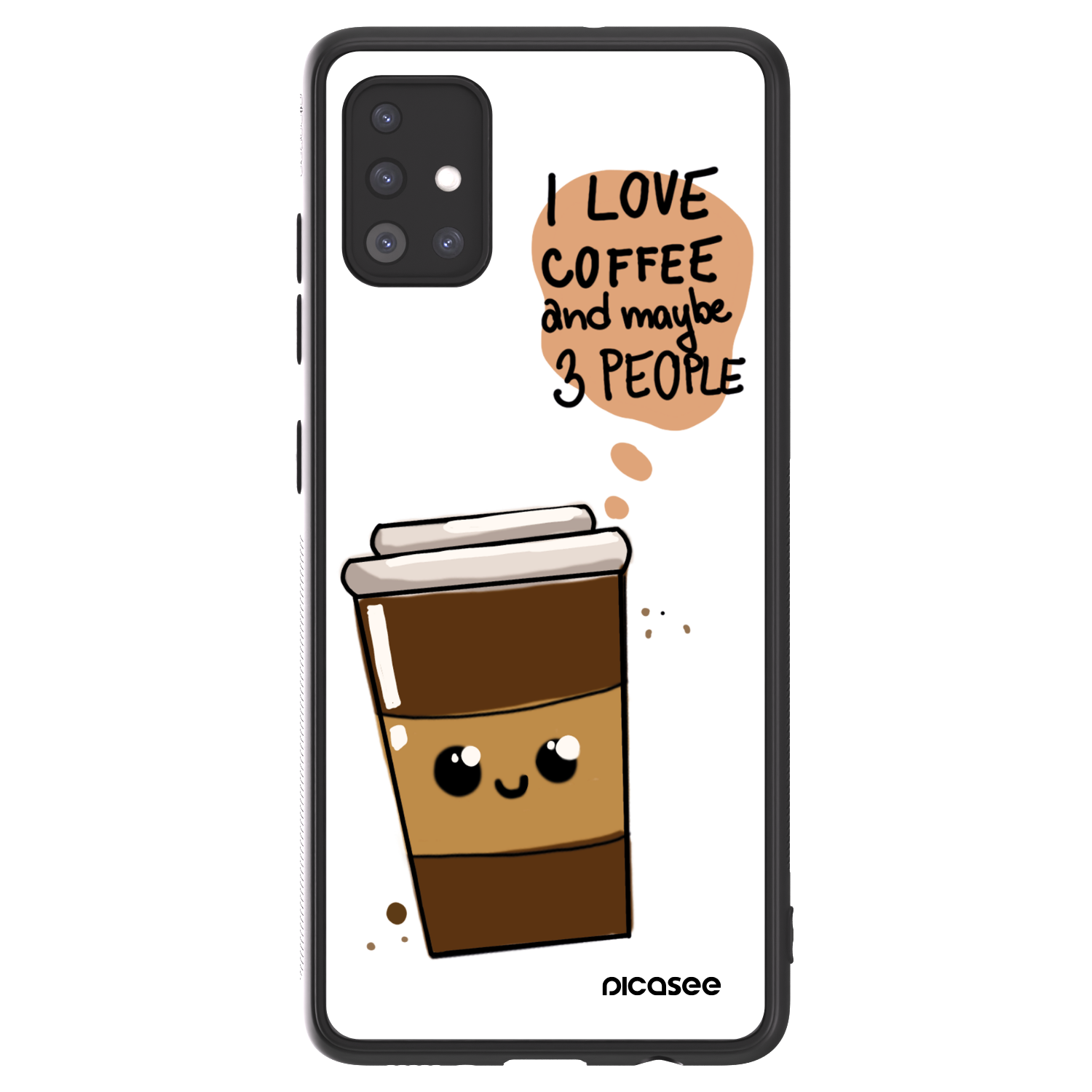 Picasee ULTIMATE CASE Samsung Galaxy A51 A515F - készülékre - Cute coffee