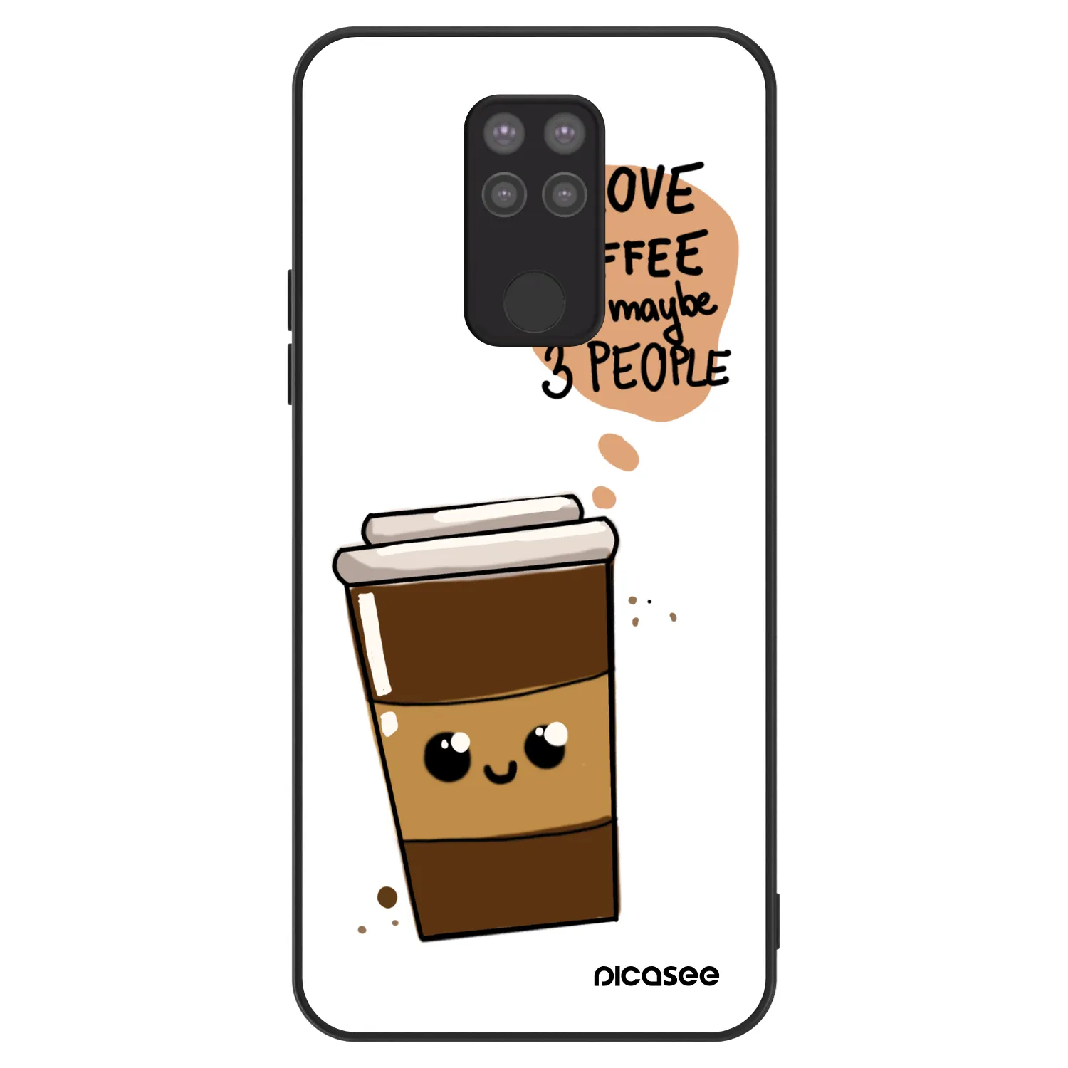 Picasee ULTIMATE CASE Xiaomi Redmi Note 9 - készülékre - Cute coffee