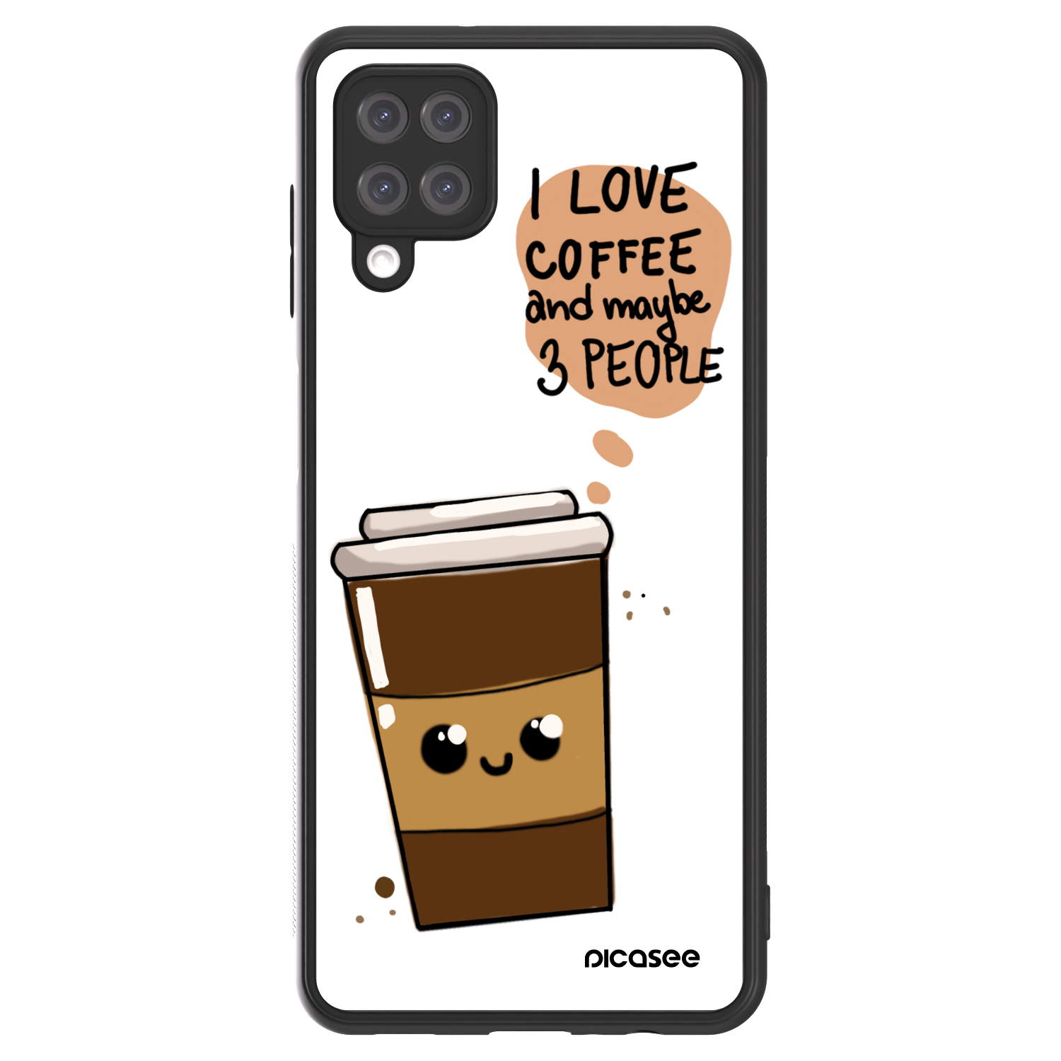 Picasee ULTIMATE CASE Samsung Galaxy A12 A125F - készülékre - Cute coffee