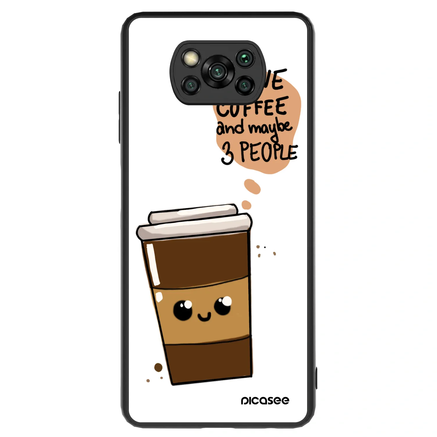 Picasee ULTIMATE CASE Xiaomi Poco X3 - készülékre - Cute coffee