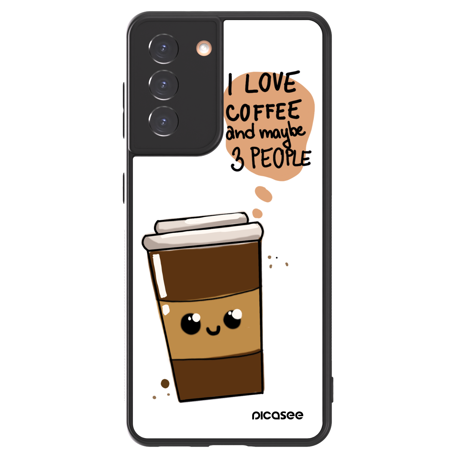 Picasee ULTIMATE CASE Samsung Galaxy S21 5G G991B - készülékre - Cute coffee