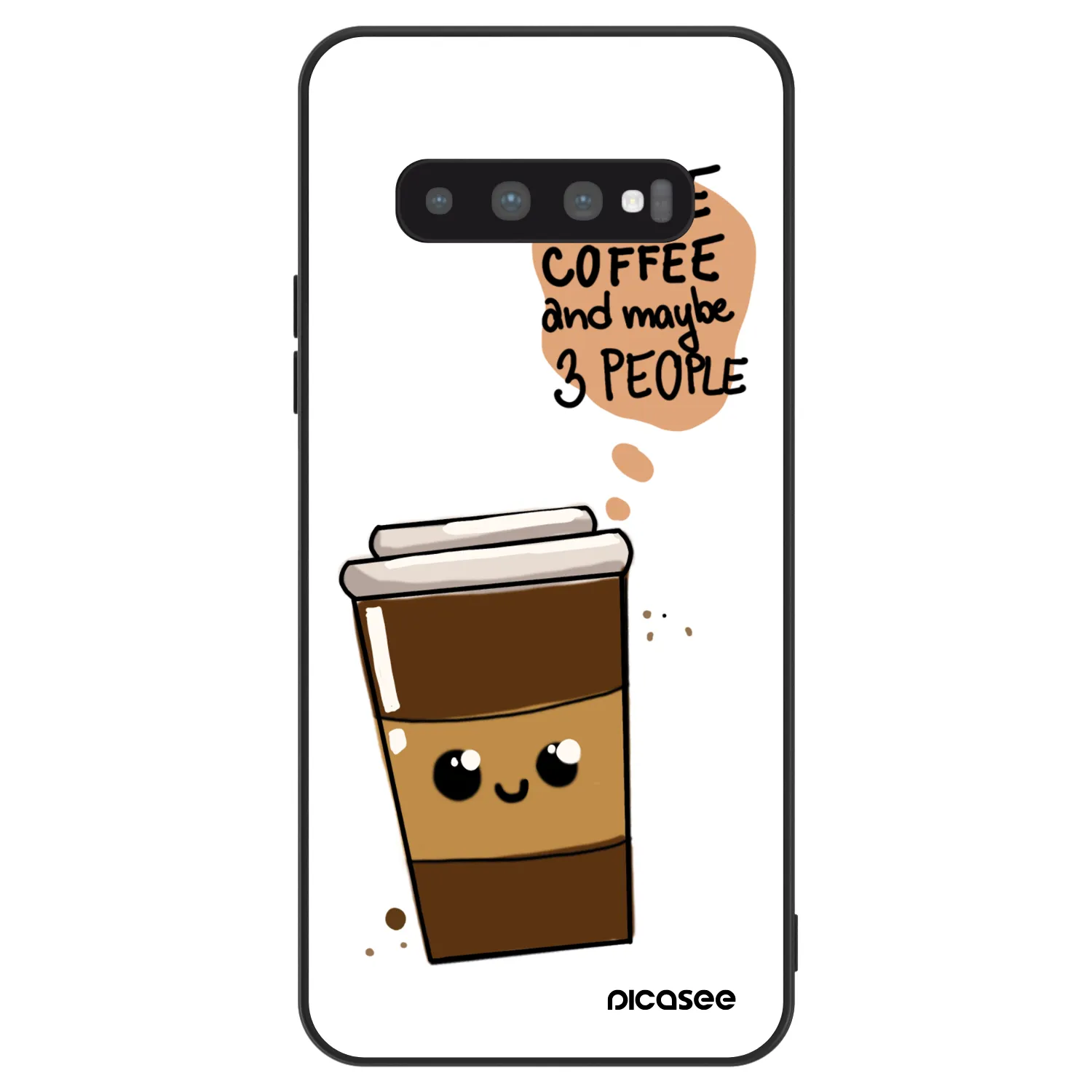Picasee ULTIMATE CASE Samsung Galaxy S10 G973 - készülékre - Cute coffee