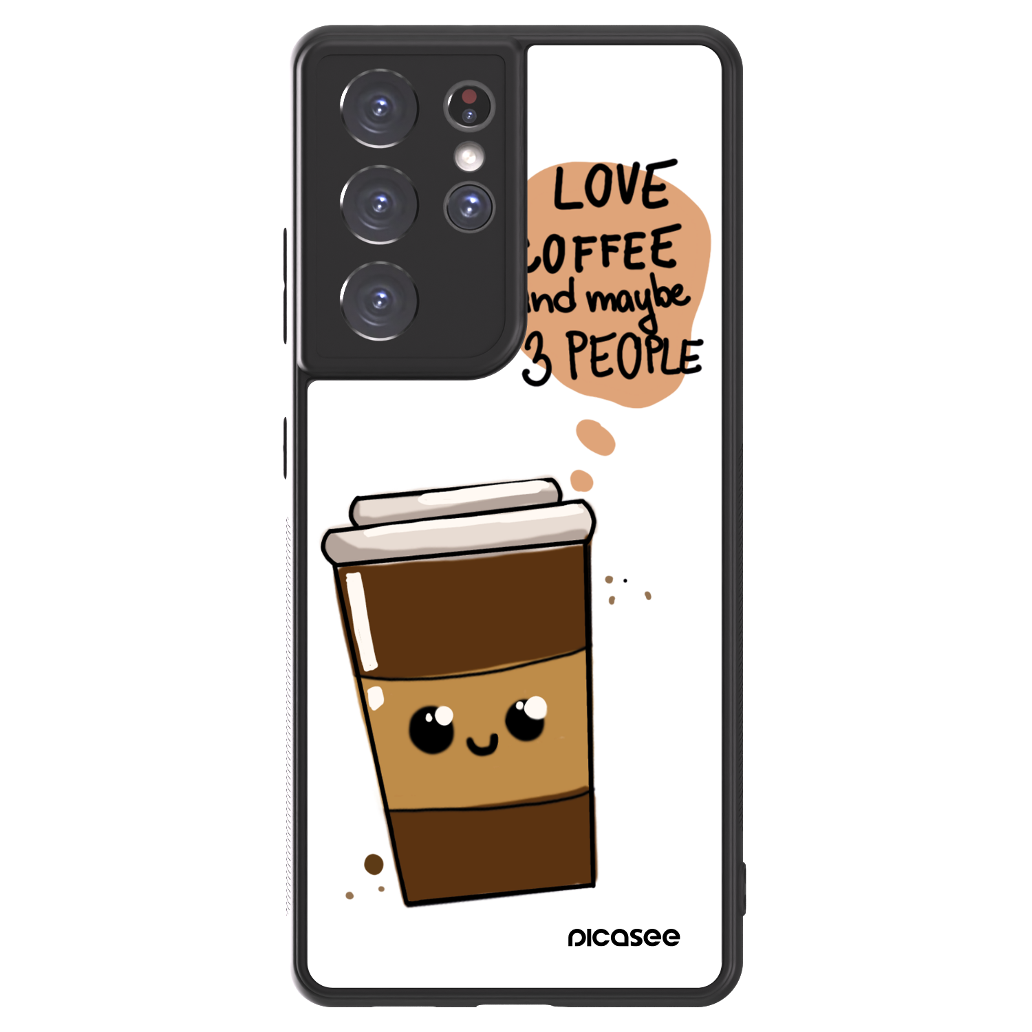 Picasee ULTIMATE CASE Samsung Galaxy S21 Ultra 5G G998B - készülékre - Cute coffee