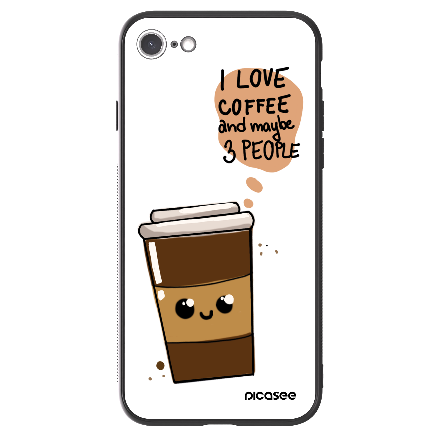 Picasee ULTIMATE CASE Apple iPhone SE 2020 - készülékre - Cute coffee