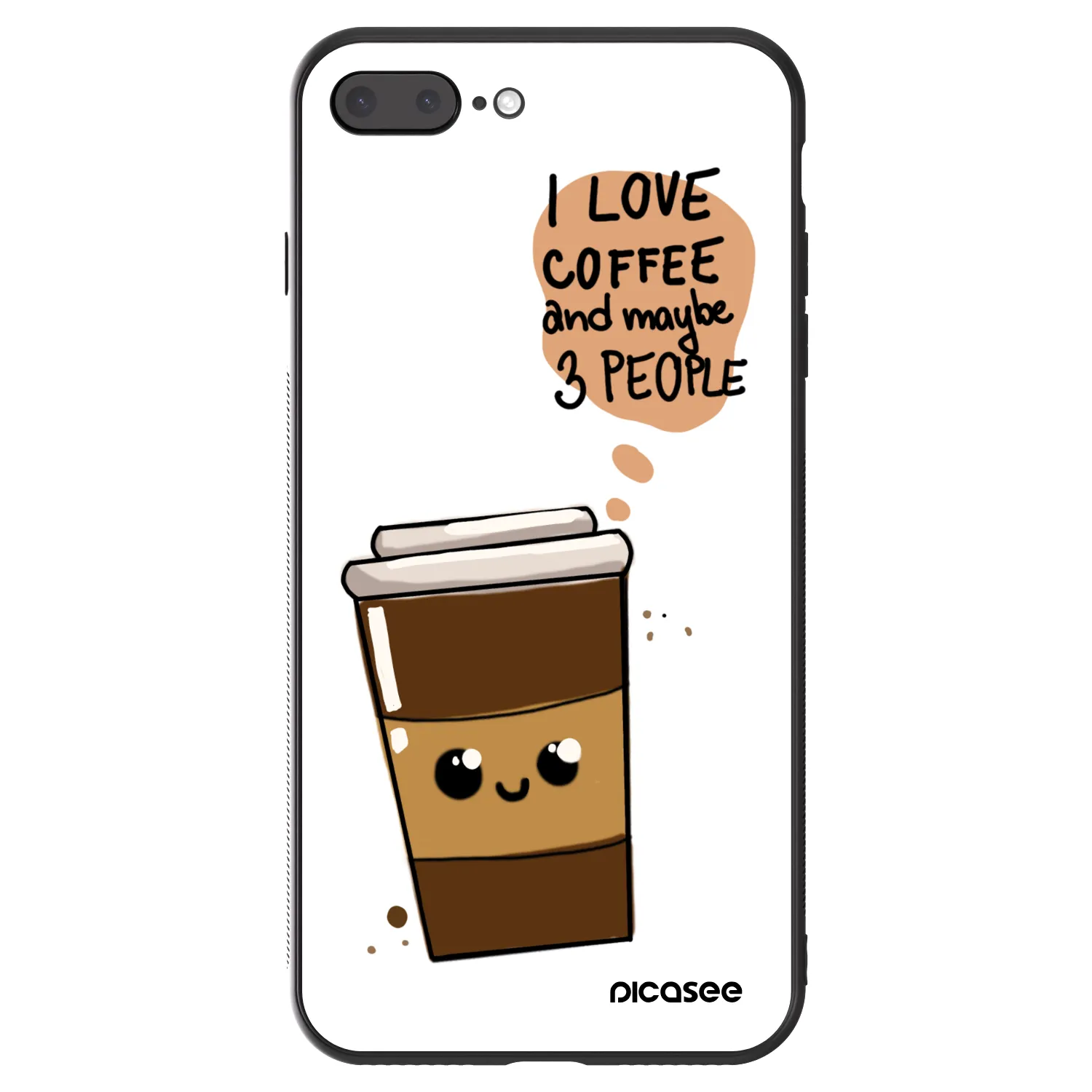 Picasee ULTIMATE CASE Apple iPhone 8 Plus - készülékre - Cute coffee