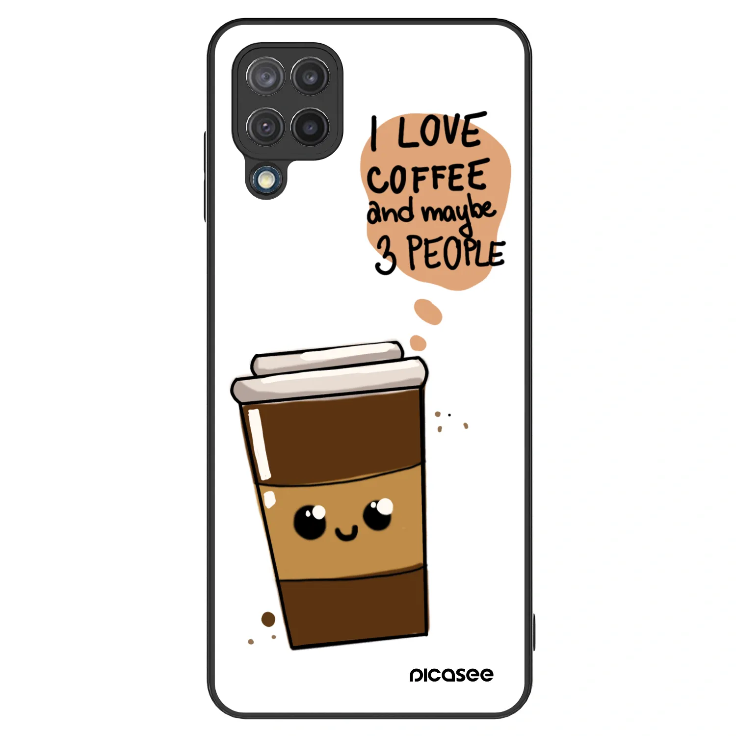 Picasee ULTIMATE CASE Samsung Galaxy M12 M127F - készülékre - Cute coffee