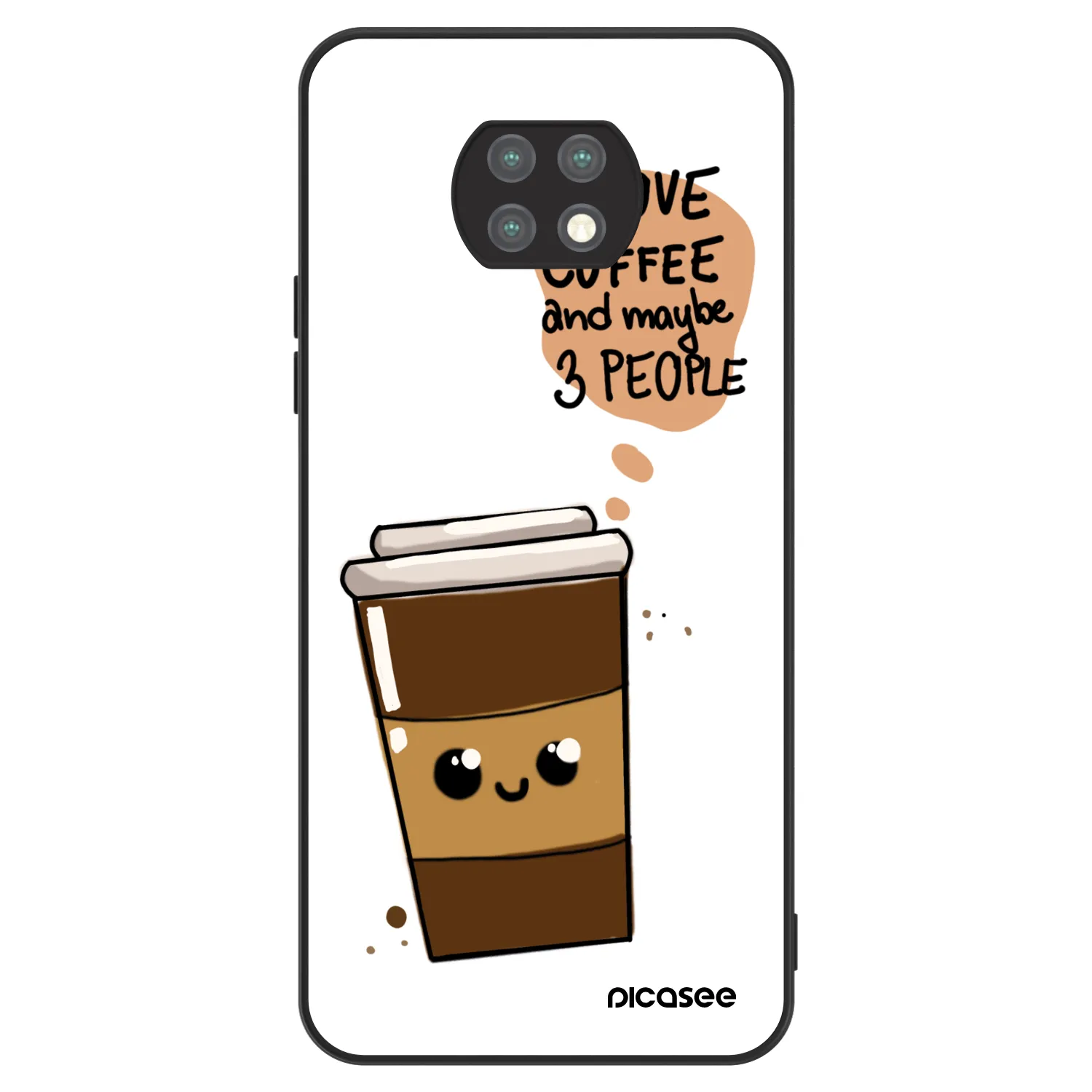 Picasee ULTIMATE CASE Xiaomi Redmi Note 9T - készülékre - Cute coffee