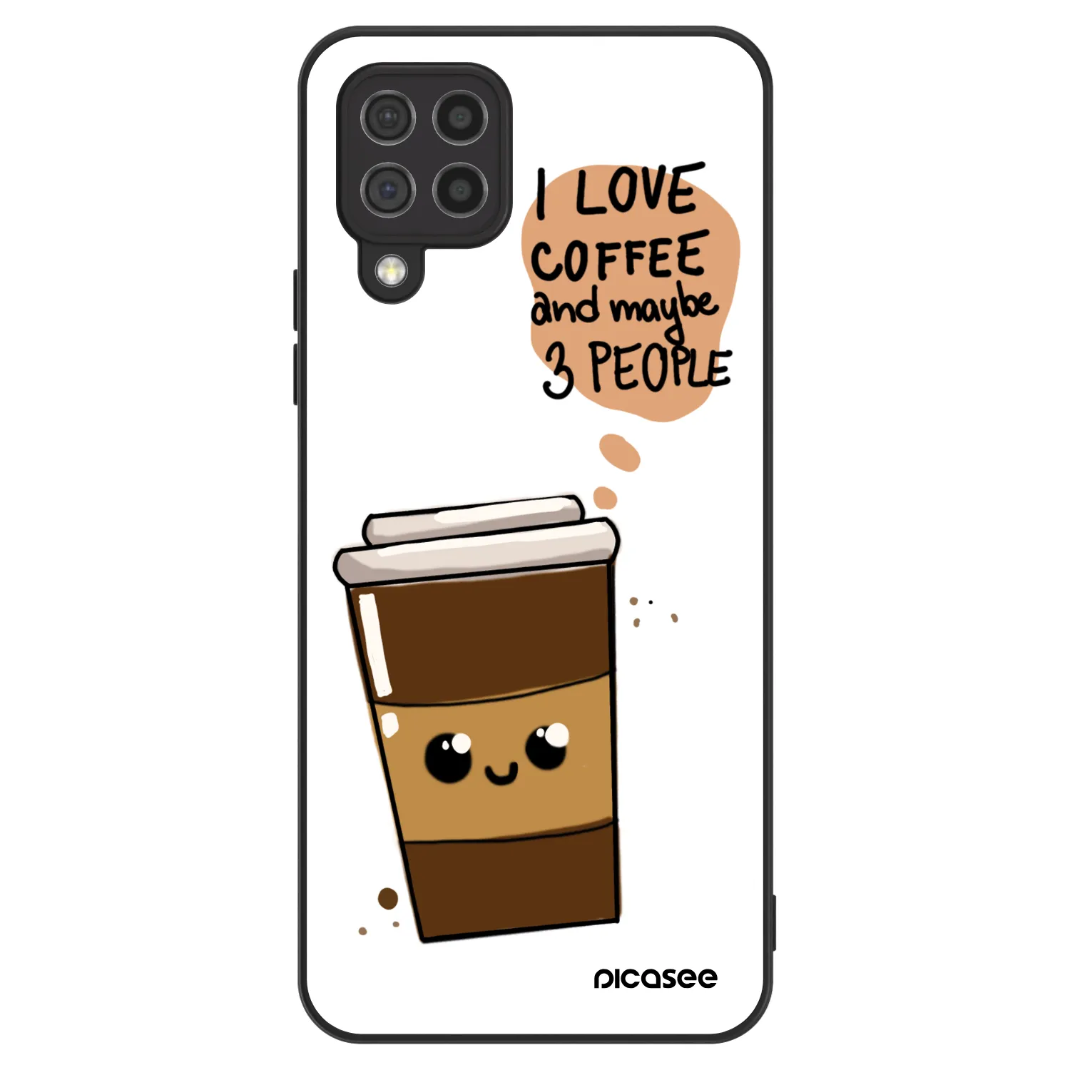 Picasee ULTIMATE CASE Samsung Galaxy A22 A225F 4G - készülékre - Cute coffee