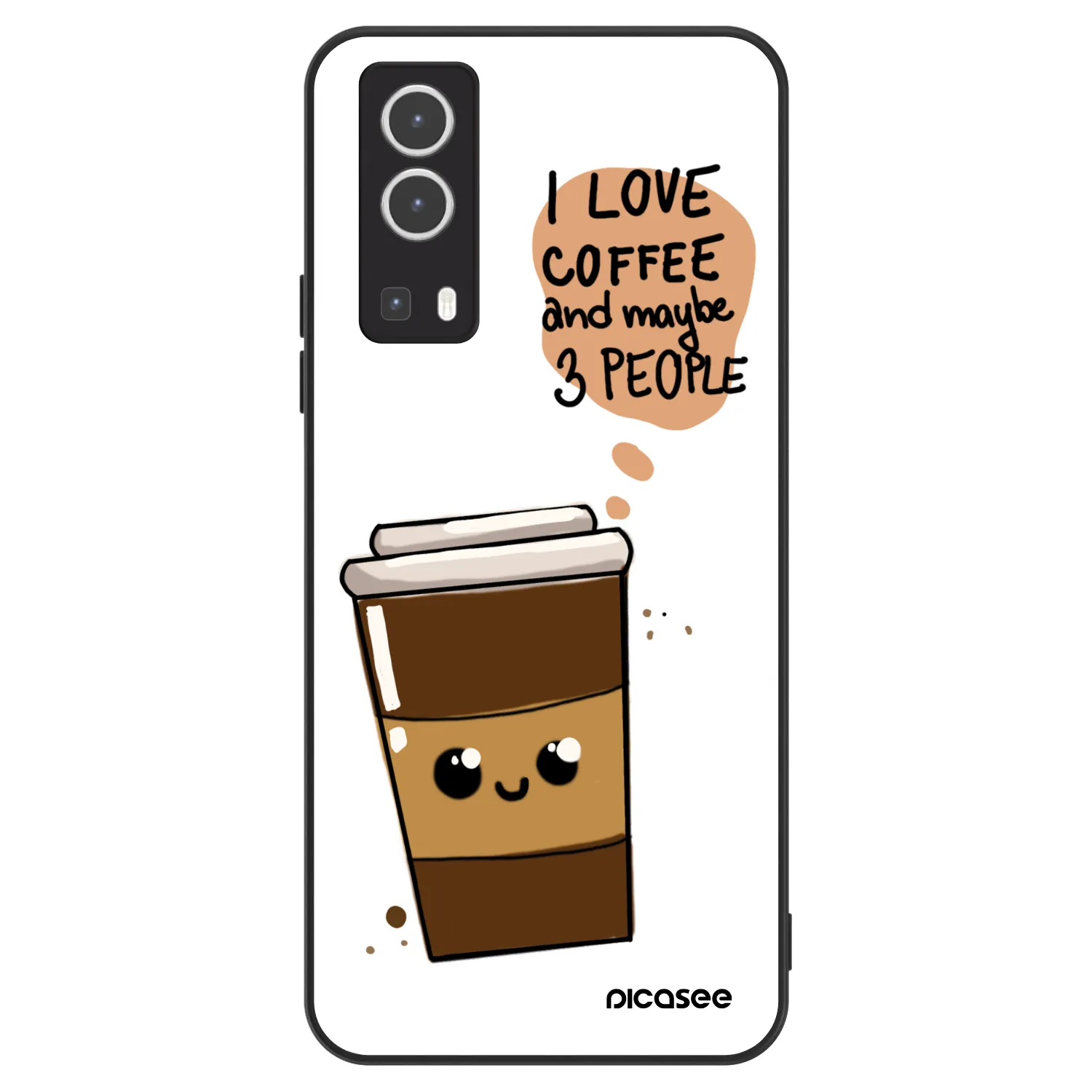 Picasee ULTIMATE CASE Vivo Y72 5G - készülékre - Cute coffee