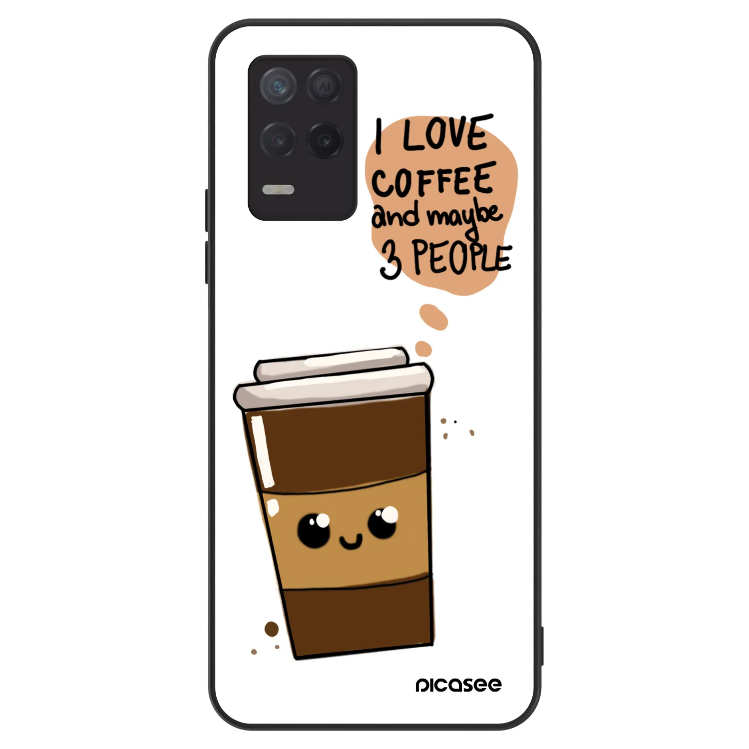Picasee ULTIMATE CASE Realme 8 5G - készülékre - Cute coffee