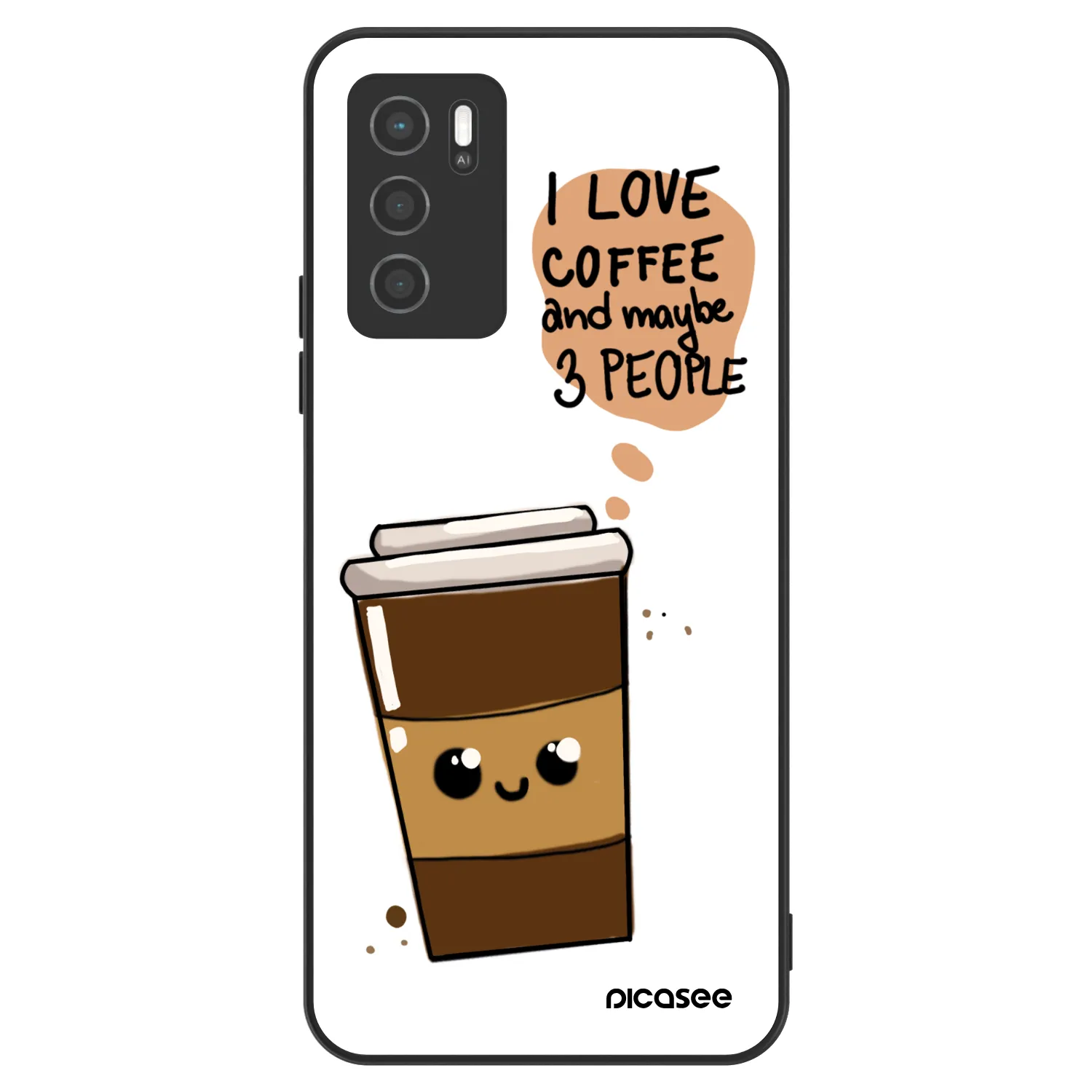 Picasee ULTIMATE CASE OPPO A16 - készülékre - Cute coffee