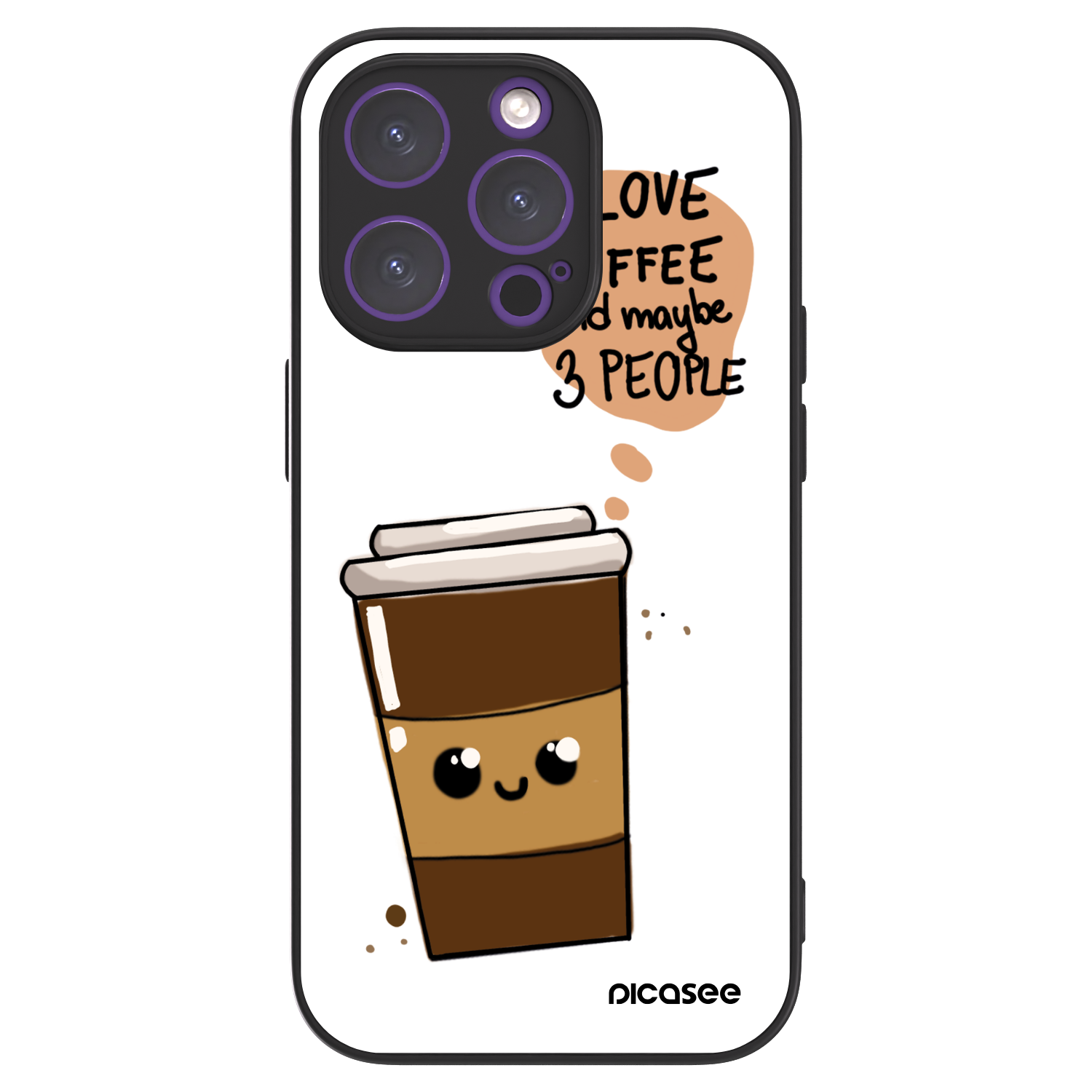 Picasee ULTIMATE CASE Apple iPhone 14 Pro - készülékre - Cute coffee