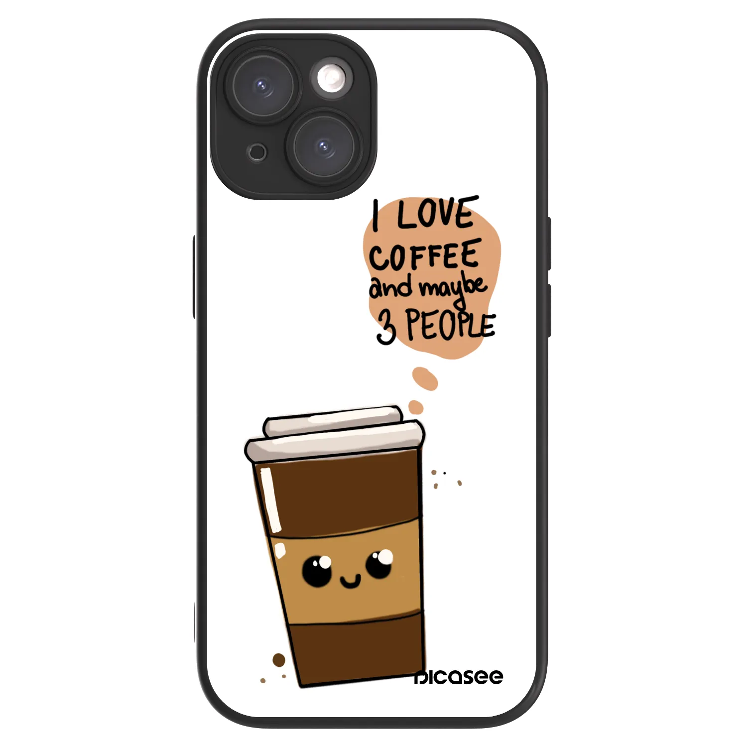 Picasee ULTIMATE CASE MagSafe Apple iPhone 15 - készülékre - Cute coffee
