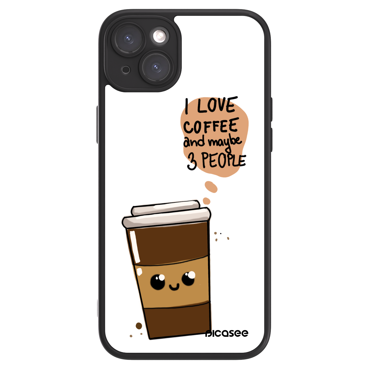 Picasee ULTIMATE CASE MagSafe Apple iPhone 15 Plus - készülékre - Cute coffee