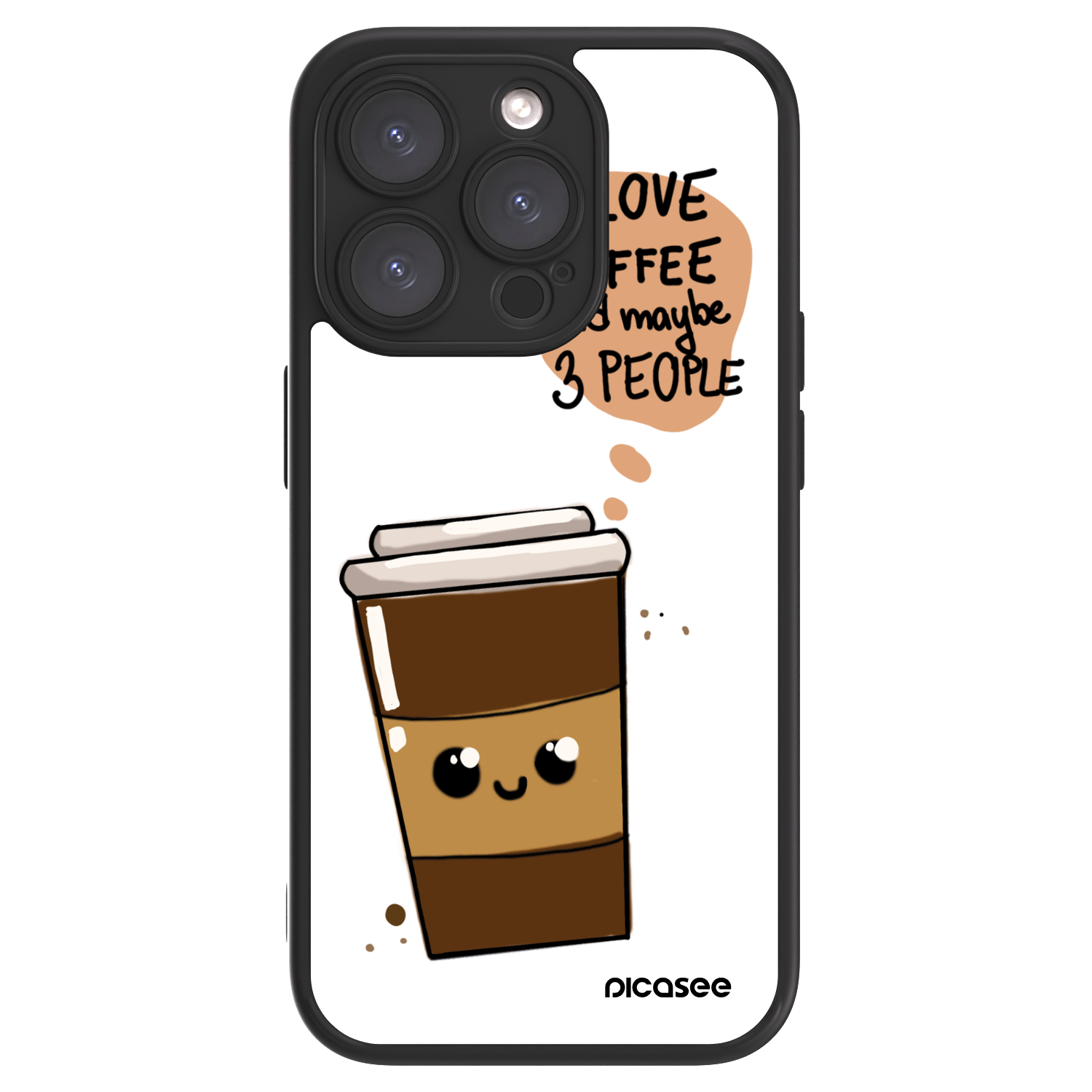 Picasee ULTIMATE CASE Apple iPhone 15 Pro - készülékre - Cute coffee