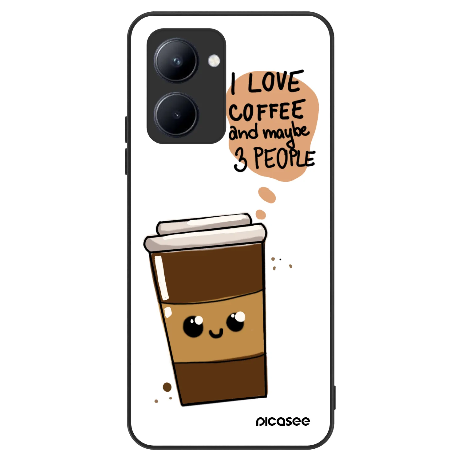 Picasee ULTIMATE CASE Realme C33 (2023) - készülékre - Cute coffee