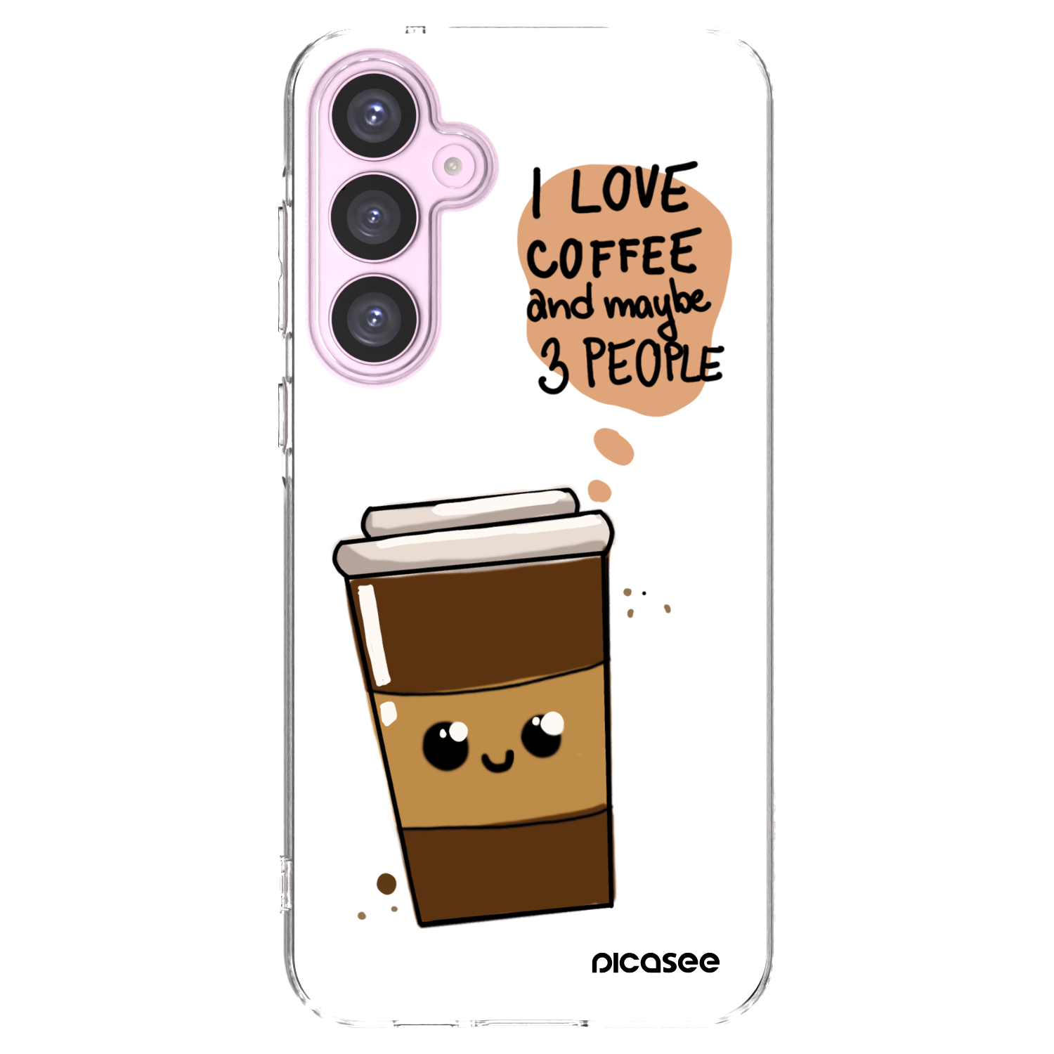 Picasee átlátszó szilikon tok az alábbi mobiltelefonokra Samsung Galaxy A55 5G A556B - Cute coffee