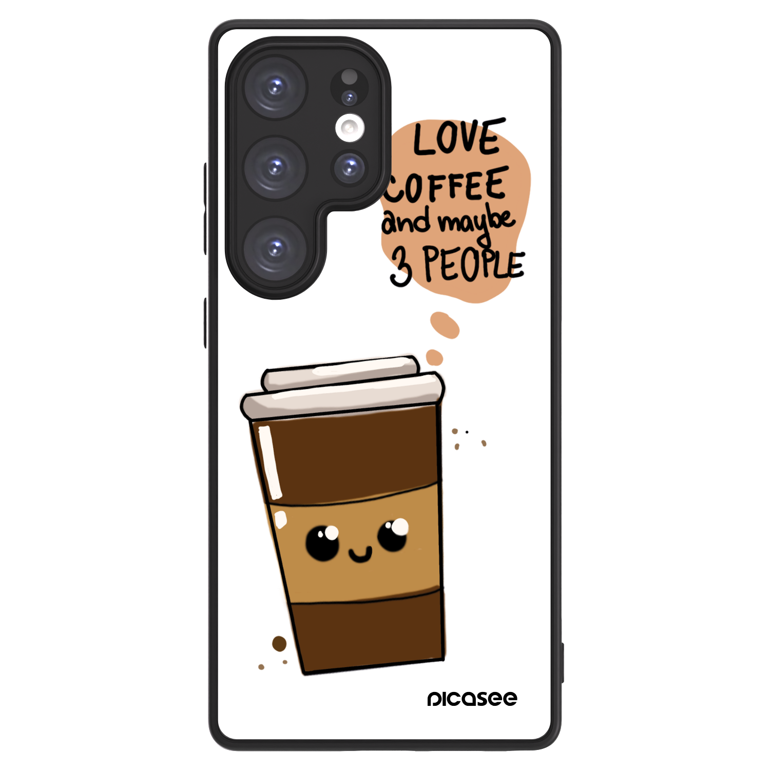 Picasee ULTIMATE CASE Samsung Galaxy S25 Ultra 5G - készülékre - Cute coffee