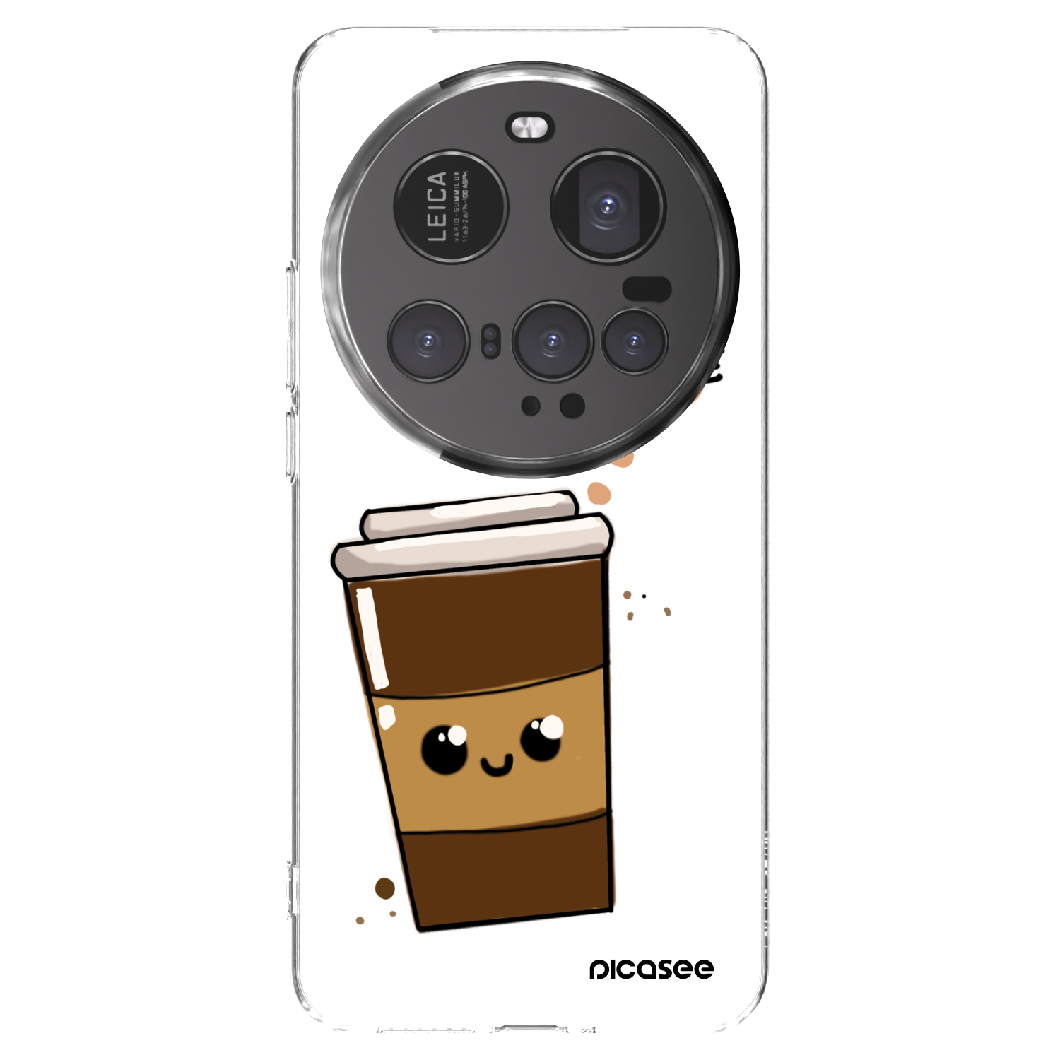 Picasee átlátszó szilikon tok az alábbi mobiltelefonokra Xiaomi 15 Ultra - Cute coffee
