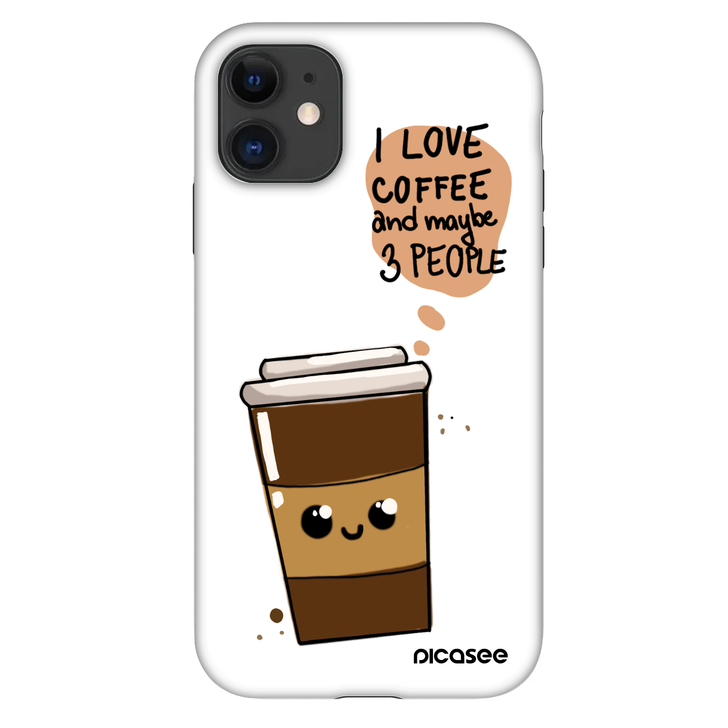 Picasee Fashion Case Apple iPhone 11 - Cute coffee
