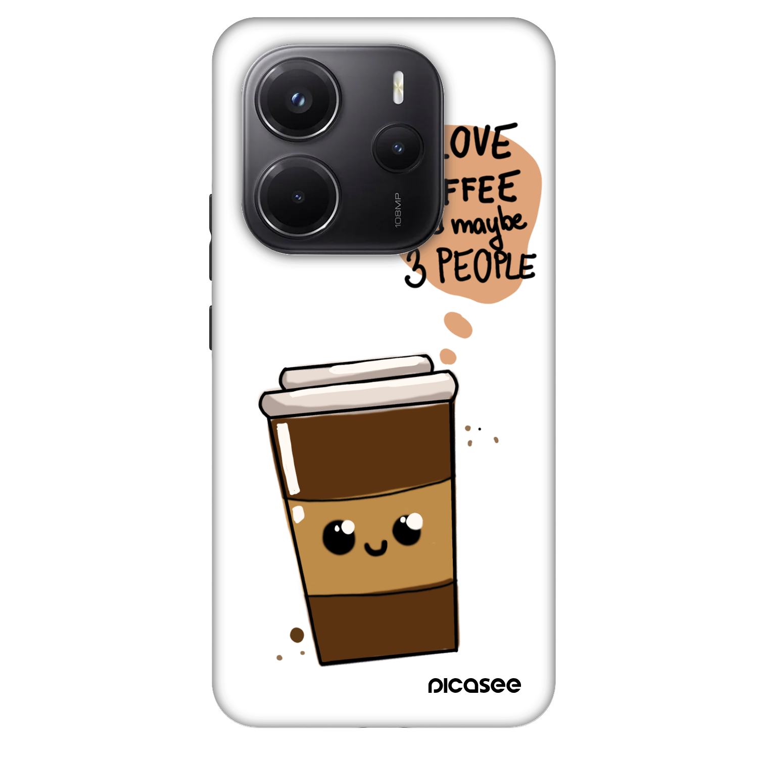 Picasee Fashion Case Xiaomi Redmi Note 14 5G - Cute coffee